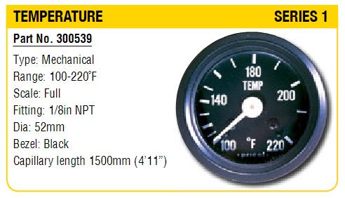 Temp Gauge Mecanical S1 BB