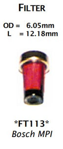 Injector Filter Bosch Red - 12 Pack