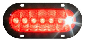 Led Red Stop-Tail+Rev 6 Oval Flg Mv Kit"