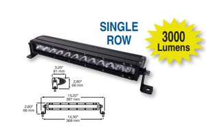 LED Light Bar 14 Inch Single Row 3000Lu